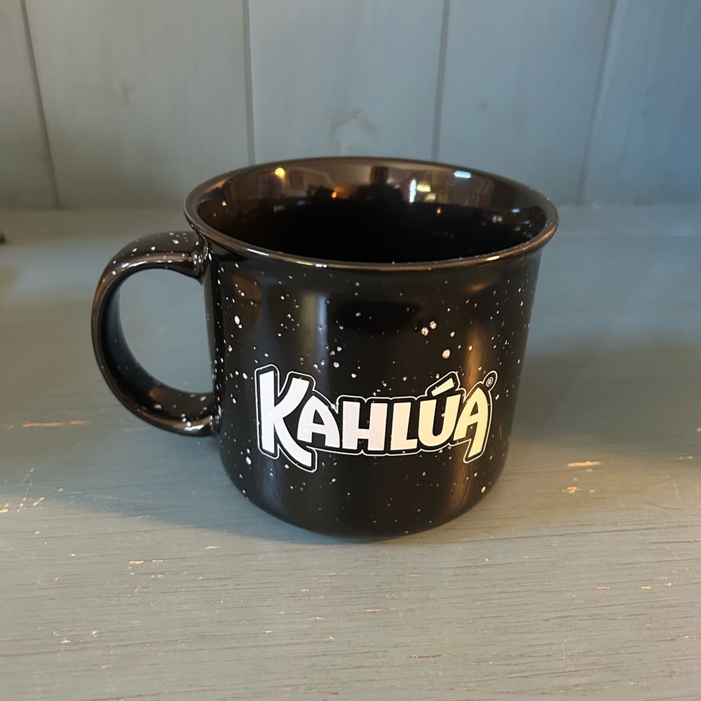 Kahlúa Black/White Speckled Coffee/Tea Ceramic Mug